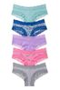 Black/Pink/Grey/White The Lacie Cotton Knickers Multipack