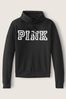 Pure Black Classic Logo Everyday Lounge Cowl Neck Pullover