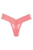 Cocktail Pink The Lacie Lace Thong Knickers