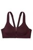 Black Knockout Smooth Front Fastening Wired High Impact Sports Bra