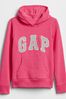 Grey and Pink Gap Logo Hoodie (4-13yrs)