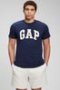 Black Gap Gap Logo Short Sleeve Crew Neck T-Shirt