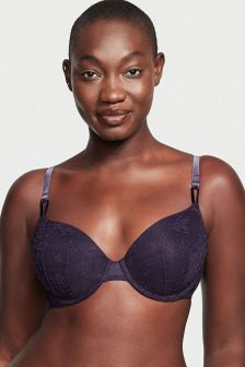 Victoria's Secret Sexy Tee Lightly Lined Demi Bra in Flocked Lace