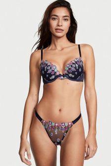 Victoria's Secret Bejeweled Embroidery Thong Knickers