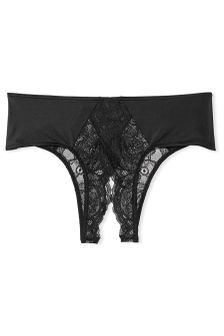 Victoria's Secret Micro Lace Crotchless Cheeky Knickers