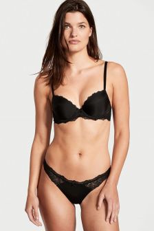 Victoria's Secret Smooth Lace Wing Lightly Lined Demi Bra