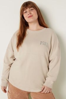 Victoria's Secret PINK Fleece Oversized Crewneck Sweatshirt