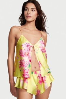 Victoria's Secret Satin Plunge Short Cami Set