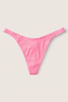 Victoria's Secret PINK High Leg Logo Thong Underwear