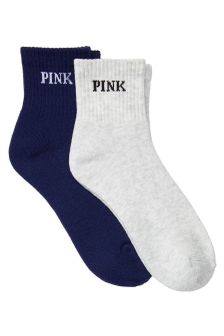 Victoria's Secret PINK Quarter Sock 2 Pack