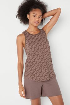 Victoria's Secret PINK Logo Racerback Tank Top