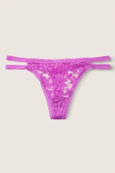Victoria's Secret PINK Strappy Lace Thong Knicker