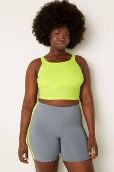 Victoria's Secret PINK Crop Ribbed Tank Top