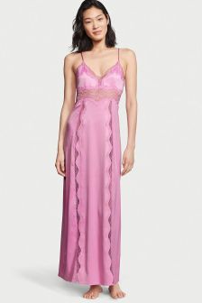 Victoria's Secret Lace Inset Long Slip Dress