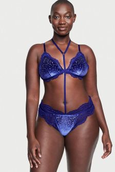 Victoria's Secret Embellished Velvet Bodysuit