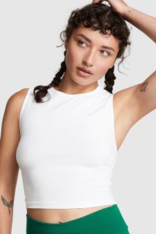 Victoria's Secret PINK Ruched Side Crop Tank
