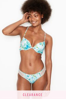 Victoria's Secret Carova Crochet Racerback Push-up Bikini Top