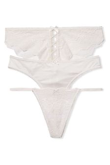 Victoria's Secret Multipack Bridal Lace Thong Panty