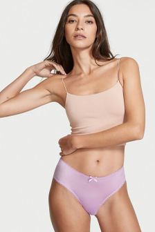 Victoria's Secret Micro Satin Bow Ouvert Cheeky Knickers