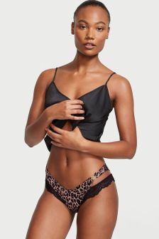 Victoria's Secret Lace Trim Brazilian Knickers