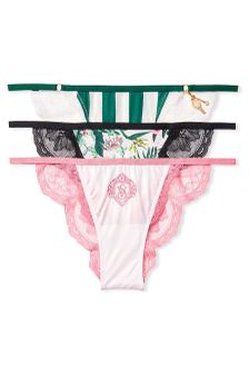 Victoria's Secret Lace String Bikini Knickers 3 Pack
