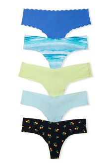 Victoria's Secret No Show Thong Knickers 5 Pack