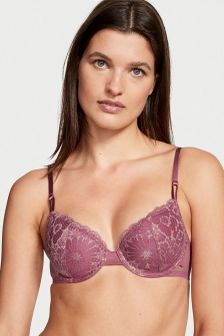 Victoria's Secret Lace Lightly Lined Front Fastening T-Shirt Bra