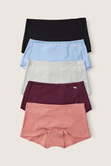 Victoria's Secret PINK Cotton Short Knickers 5 Pack