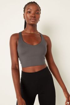 Victoria's Secret PINK Smooth Lightly Lined Low Impact Sport Crop Top