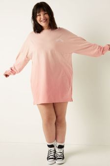 Victoria's Secret PINK Varsity Long Sleeve Crew Dress