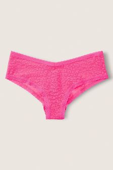 Victoria's Secret PINK Lace Logo Cheeky Knickers