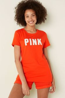 Victoria's Secret PINK Logo Short Sleeve T-Shirt