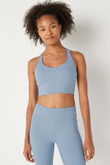 Victoria's Secret PINK Smooth Lightly Lined Low Impact Sport Crop Top