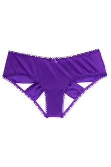 Victoria's Secret Very Sexy Satin Bow Cutout Open Back Knickers