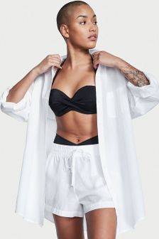 Victoria's Secret Oversized Linen Shirt Cover Up