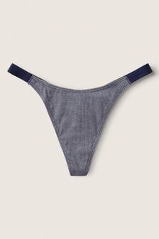Victoria's Secret PINK High Leg Logo Thong Underwear