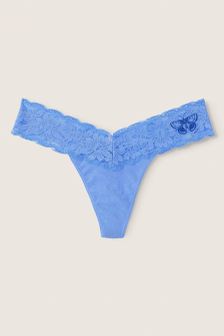 Victoria's Secret PINK Everyday Lace Trim Thong Knickers