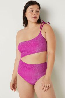 Victoria's Secret PINK Shimmer One Shoulder Swimsuit