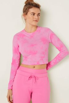 Victoria's Secret PINK Long Sleeve Crop T-Shirt