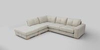 Large Open End Corner Chaise - Left Hand