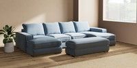 Large - U Shaped Double Chaise with Footstool
