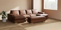 Large - U Shaped Double Chaise with Footstool