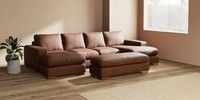Large - U Shaped Double Chaise with Footstool