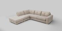 Large Open End Corner Chaise - Left Hand
