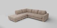 Large Open End Corner Chaise - Left Hand