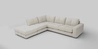 Large Open End Corner Chaise - Left Hand