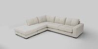 Large Open End Corner Chaise - Left Hand