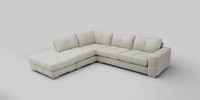 Large Open End Corner Chaise - Left Hand