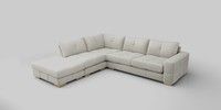 Large Open End Corner Chaise - Left Hand