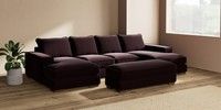 Large - U Shaped Double Chaise with Footstool